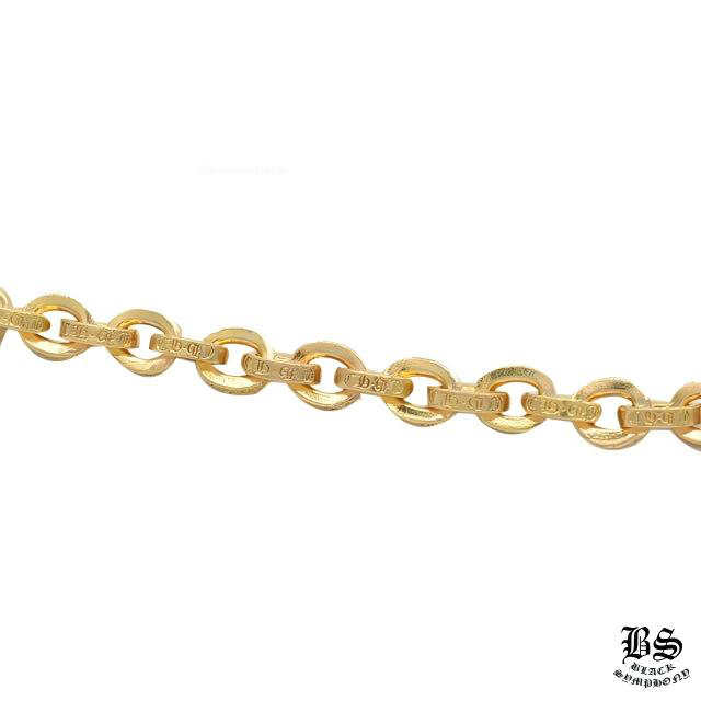 クロムハーツ ペーパーチェーンブレスレット8インチ 22K