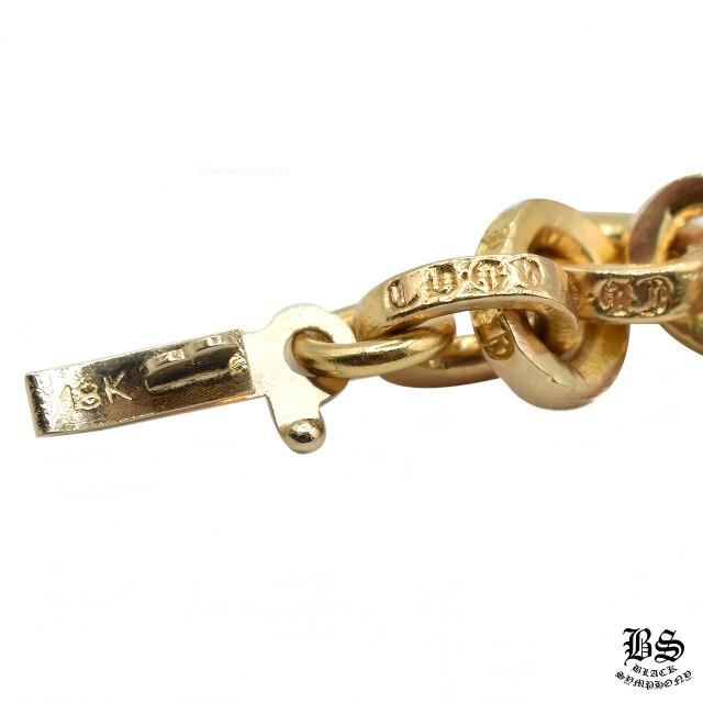 クロムハーツ ペーパーチェーンブレスレット8インチ 22K