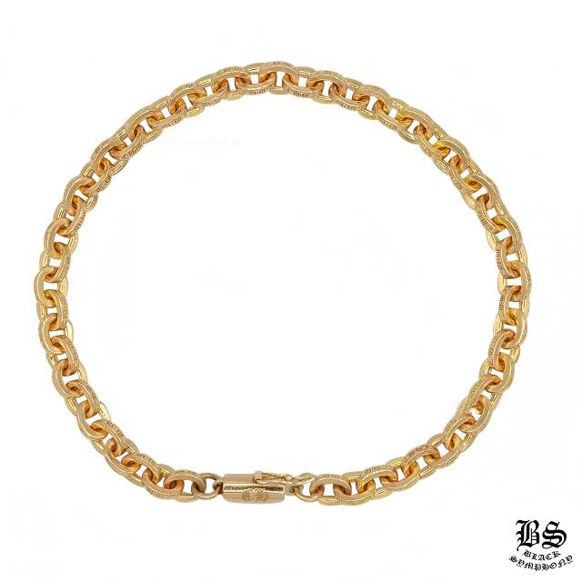 クロムハーツ ペーパーチェーンブレスレット8インチ 22K