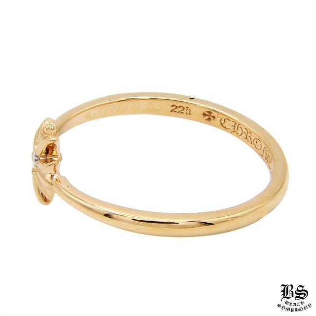クロムハーツ バブルガムリングCHプラス22K withダイヤモンド