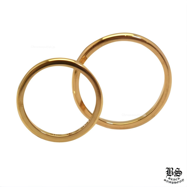 クロムハーツ バブルガムリング ウェディング 22K ペアリングセット