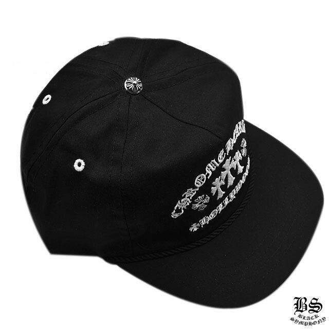 クロムハーツ 5パネル ガスステーション キャップ ブラック