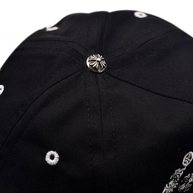 クロムハーツ 5パネル ガスステーション キャップ ブラック