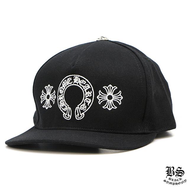 クロムハーツ ベースボールキャップ ホースシュー＆クロス ブラック