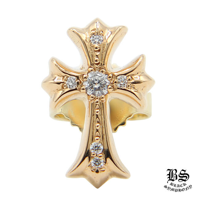 クロムハーツ CHクロスベビーファットスタッド ピアス22k withパヴェダイヤモンド