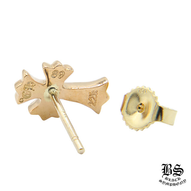 クロムハーツ CHクロスベビーファットスタッド ピアス22k withパヴェダイヤモンド