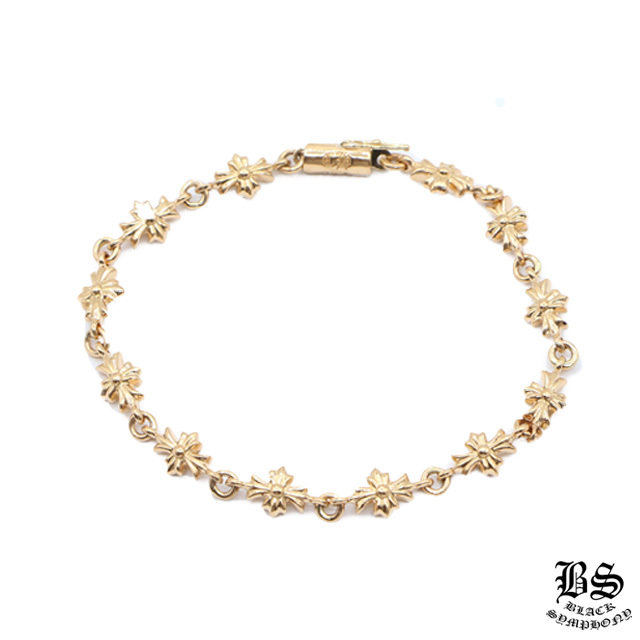 クロムハーツ タイニーE CHプラスブレスレット12リンク 22K