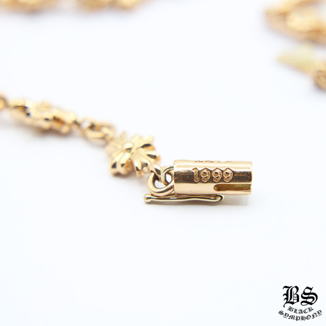 クロムハーツ タイニーE CHプラスブレスレット12リンク 22K