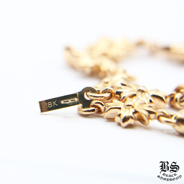 クロムハーツ タイニーE CHプラスブレスレット12リンク 22K