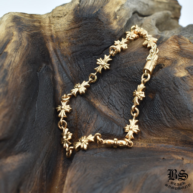 クロムハーツ タイニーE CHプラスブレスレット12リンク 22K