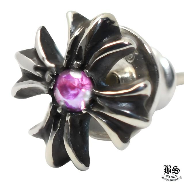 クロムハーツ CHプラススタッドピアスwithピンクサファイア