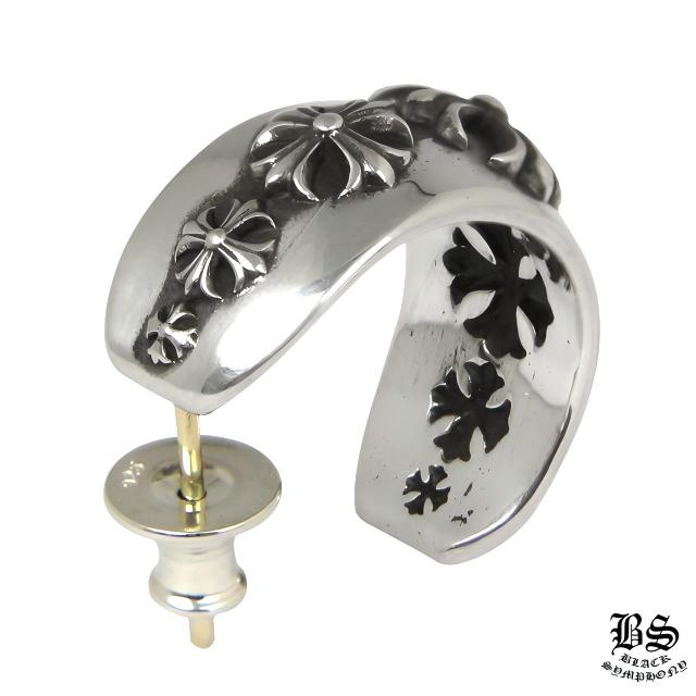 クロムハーツ CHプラス ワイド フープピアス スモール