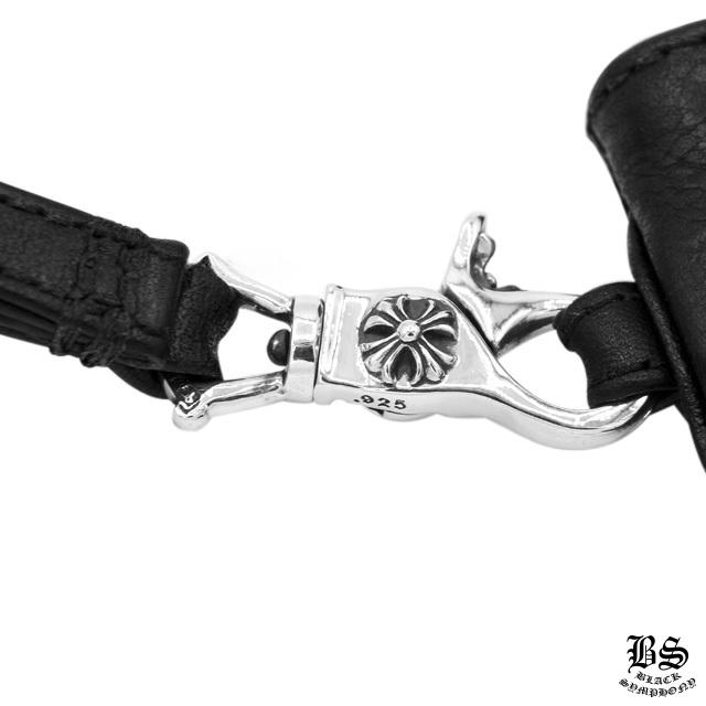 クロムハーツ チェンジパース リストレット 1クロスパッチ タイニー ブラックレザー