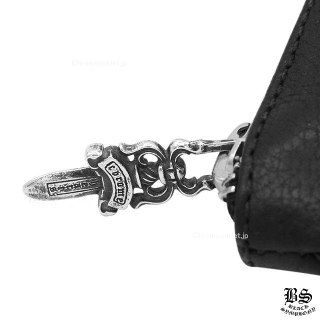 クロムハーツ チェンジパース リストレット 1クロスパッチ タイニー ブラックレザー