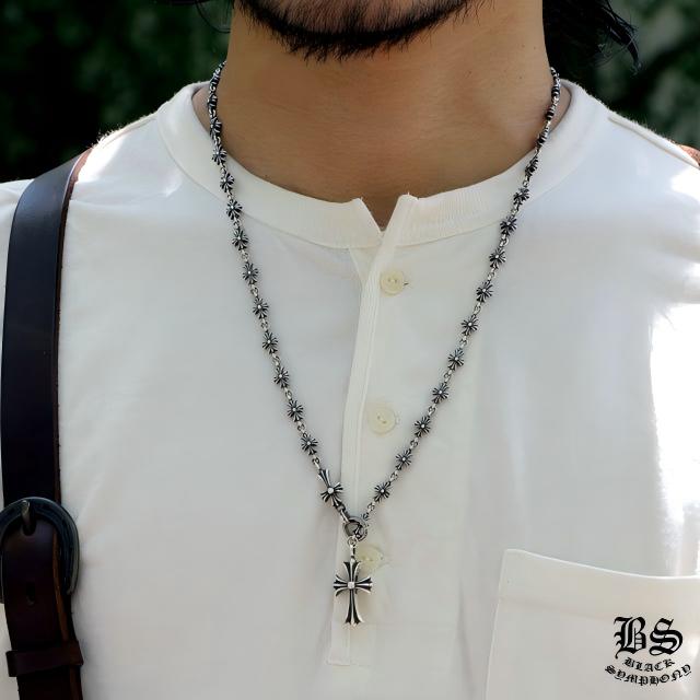 クロムハーツ CHクロス＆ベビーファットチャームwithタイニーE CHプラスチョークチェーンネックレス