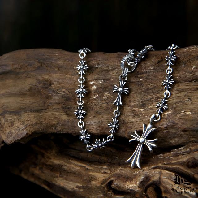 クロムハーツ CHクロス＆ベビーファットチャームwithタイニーE CHプラスチョークチェーンネックレス