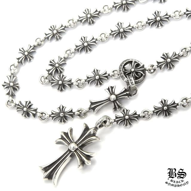 クロムハーツ CHクロス＆ベビーファットチャームwithタイニーE CHプラスチョークチェーンネックレス