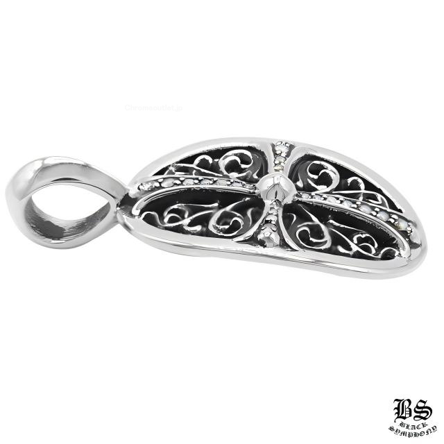 CHROME HEARTS クロムハーツ クラシック オーバルペンダントwithパヴェ