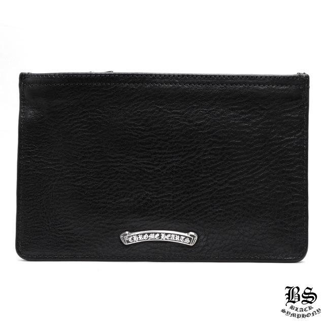 CHROME HEARTS クロムハーツ 1ジップクロスボタンレザーウォレット