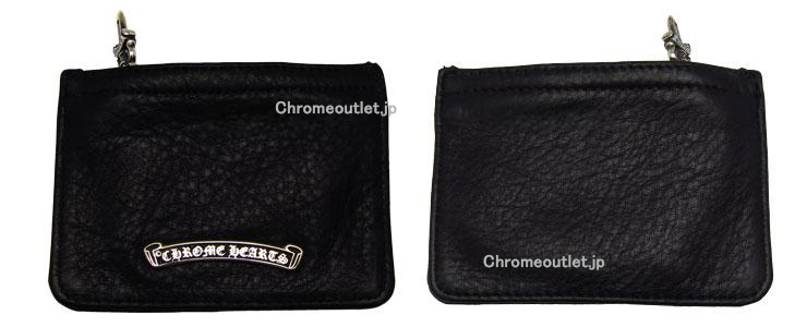 CHROME HEARTS クロムハーツ コインパース 3×4 ブラック ヘビーレザー