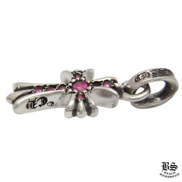クロムハーツ CHクロスベビーファットチャームwithパヴェピンクサファイアズ