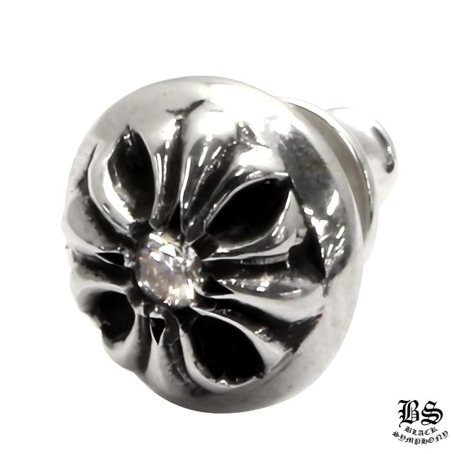 クロムハーツ クロスボールスタッドピアスwithダイヤモンド