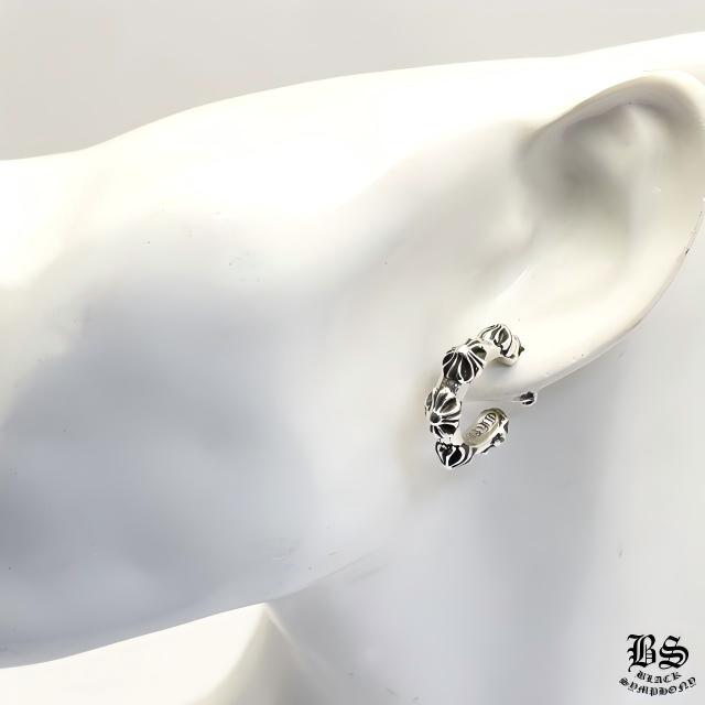 CHROME HEARTS クロムハーツ CH Cross Hoop Earrings (Pierced) Hoop