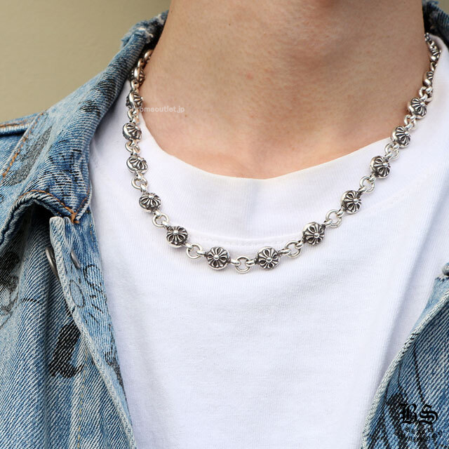 クロムハーツクロスボールネックレス18インチ(約46cm)