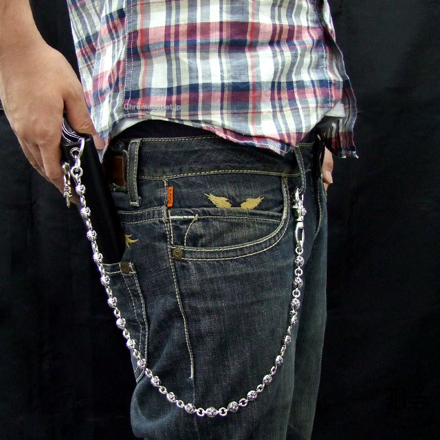 クロムハーツ クロスボール ウォレットチェーン #2 1クリップ ロング