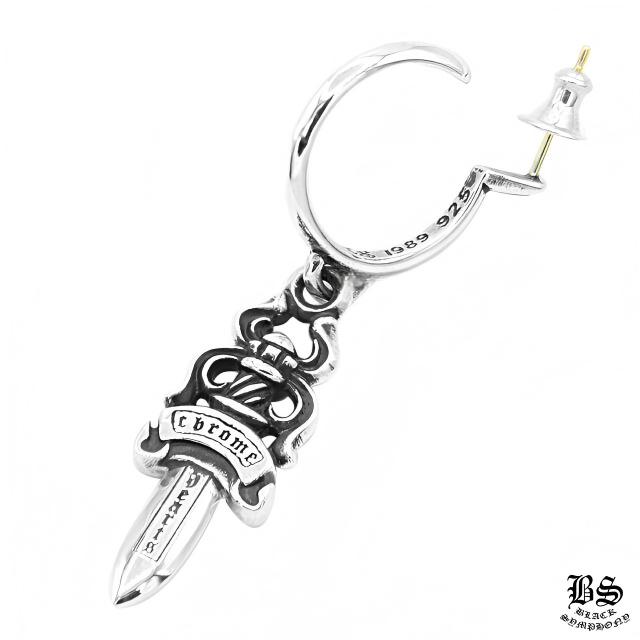 CHROME HEARTS クロムハーツ ダガーフープイヤリング フープピアス