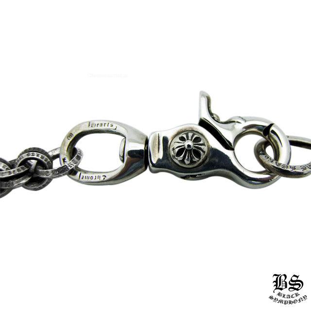 クロムハーツ ダブルBリングウォレットチェーンショート1クリップ