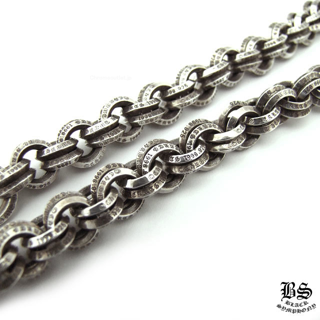 クロムハーツ ダブルBリングウォレットチェーンショート1クリップ