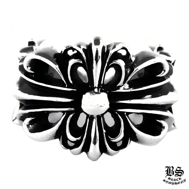 クロムハーツ ダブルフローラルクロスリング