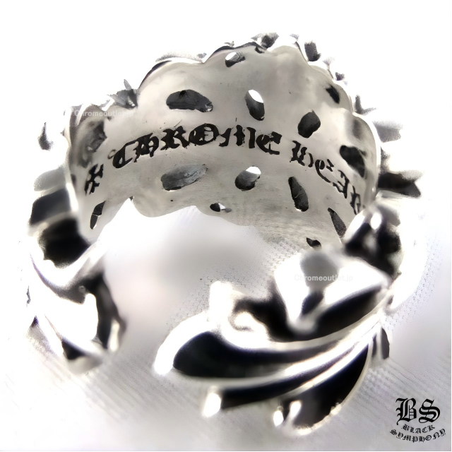 クロムハーツ ダブルフローラルクロスリング