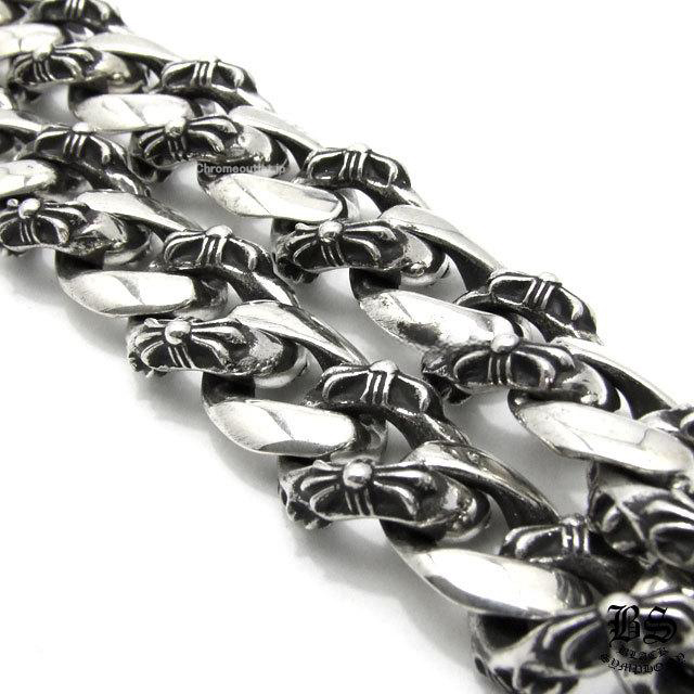 クロムハーツ ファンシーウォレットチェーン クロス ロング 2クリップ