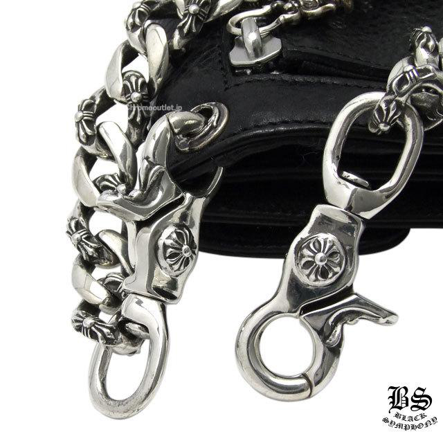 クロムハーツ ファンシーウォレットチェーン クロス ロング 2クリップ