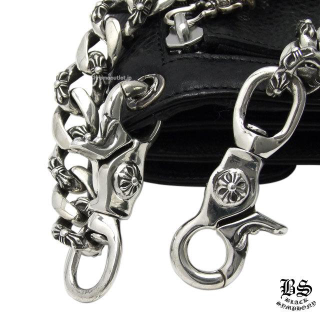 クロムハーツ ファンシーウォレットチェーン クロス ショート 2クリップ