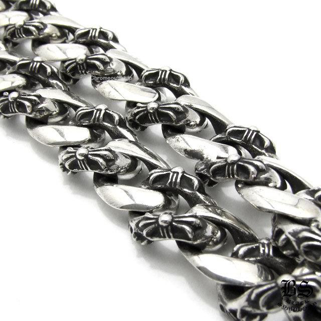 クロムハーツ ファンシーウォレットチェーン クロス ショート 2クリップ