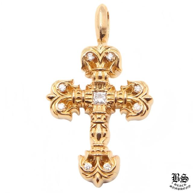 CHROME HEARTS クロムハーツ タイニーCHクロス チャーム 22K with