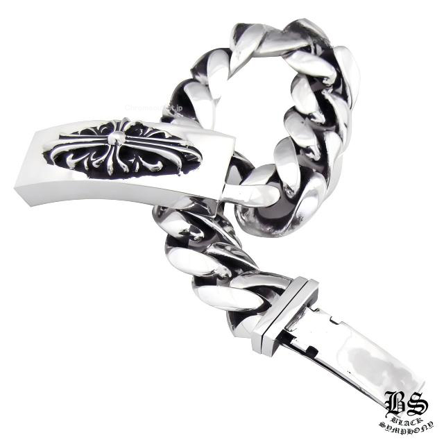 CHROME HEARTS クロムハーツ フローラルクロスIDブレスレット