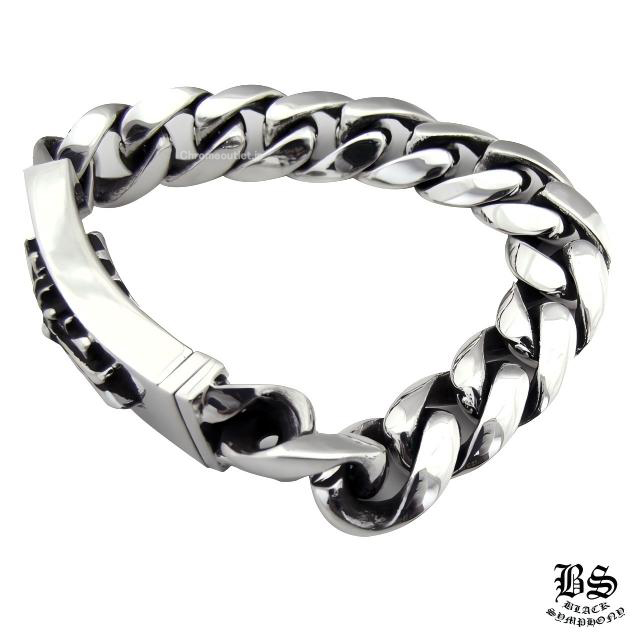 クロムハーツ フローラルクロスIDブレスレットクラシックチェーンシルバー 925 CHROME HEARTS クロムハーツ フローラルクロスIDブレスレット