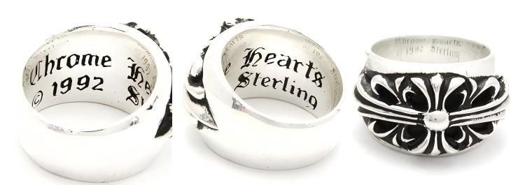 CHROME HEARTS クロムハーツ フローラル クロスリング(指輪)｜925
