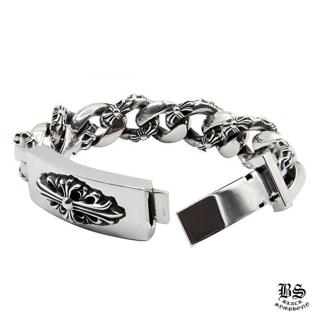 CHROME HEARTS クロムハーツ フローラルクロス IDブレスレット