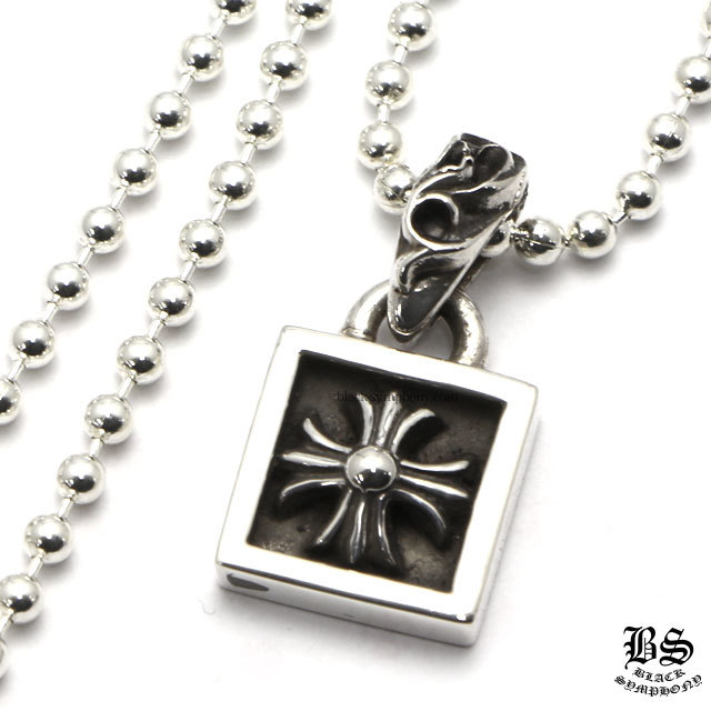 【チェーンのみ】Chrome Hearts CH PLUS CH CHROME HEARTS Framed CH Plus Charm | 925 Silver | 76cm – クロム