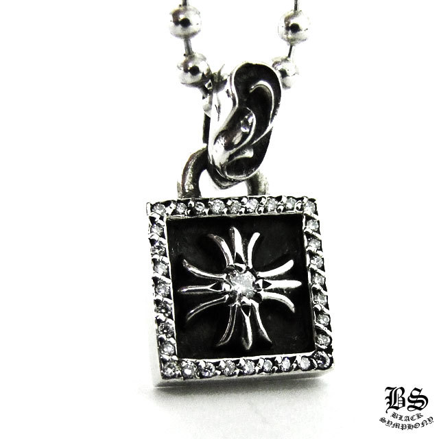 CHROME HEARTS クロムハーツ フレームドCHプラスチャームwithパヴェ