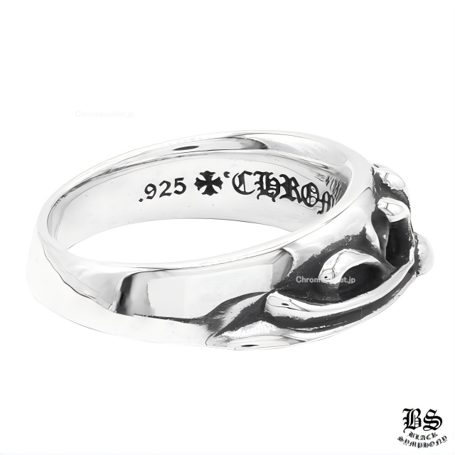 クロムハーツ ハーフ クラシックフローラルクロスリング