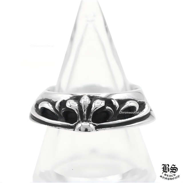 クロムハーツ ハーフ クラシックフローラルクロスリング