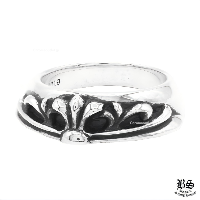 クロムハーツ ハーフ クラシックフローラルクロスリング