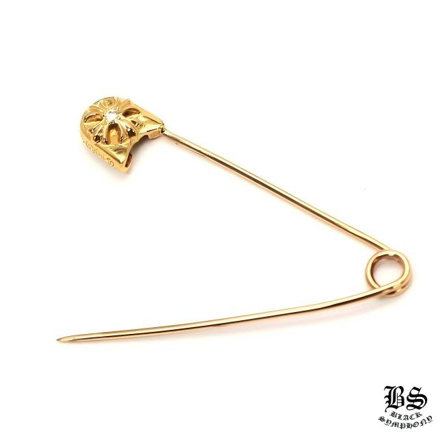クロムハーツ 22k セーフティピン パヴェダイヤ 安全ピン ペンダント CHROME HEARTS クロムハーツ CHプラス セーフティーピン（安全ピン