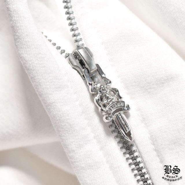 クロムハーツ パーカー ダガー ジップアップ エンブレムブルー